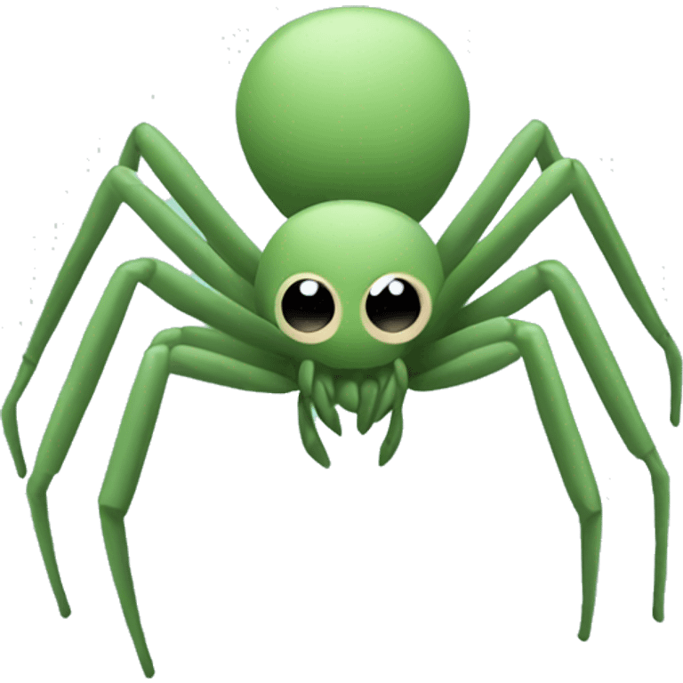 sage green spider emoji