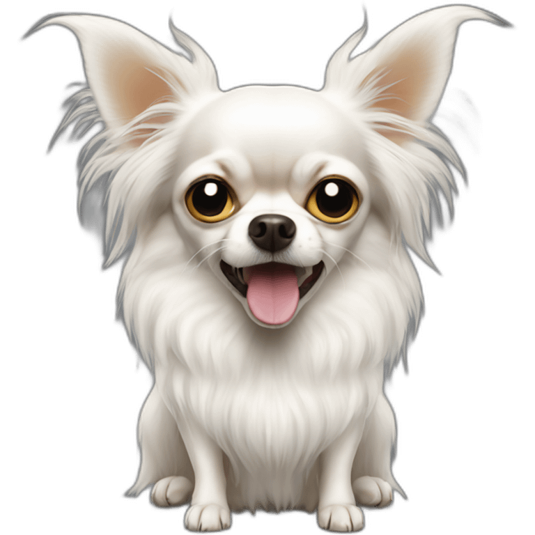 angry-white-longhair-chihuahua emoji