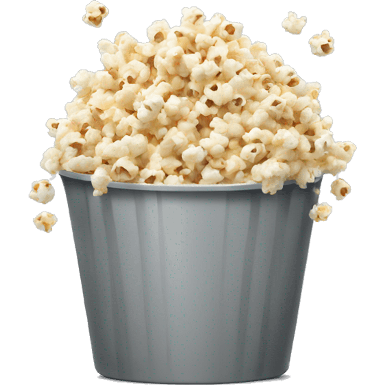 popcorn with gray bucket emoji