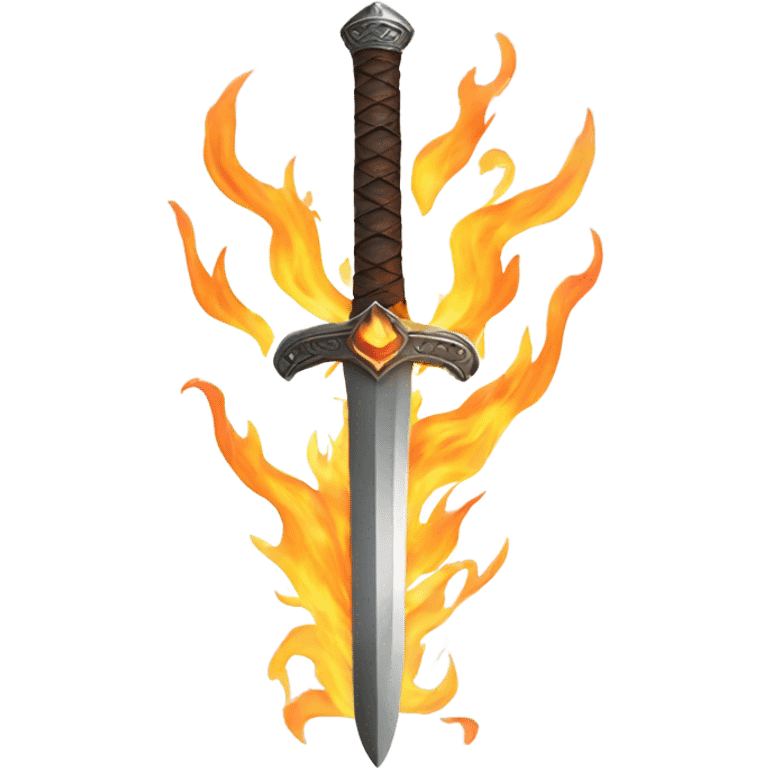 Sword on fire emoji