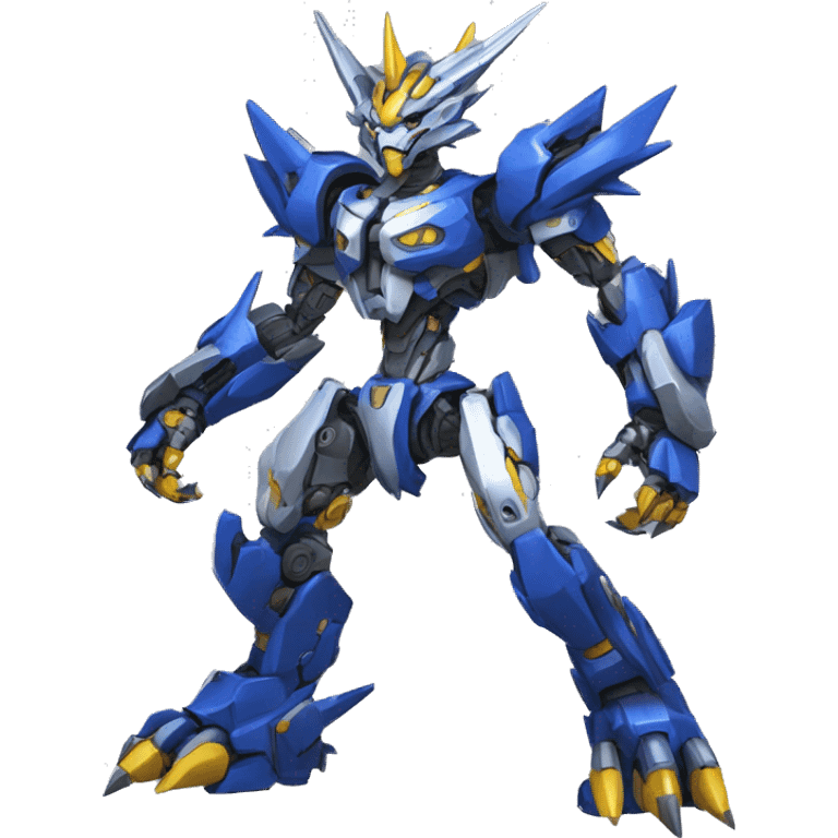 WereGarurumon-Wargreymon-Medabot-Mecha full body emoji