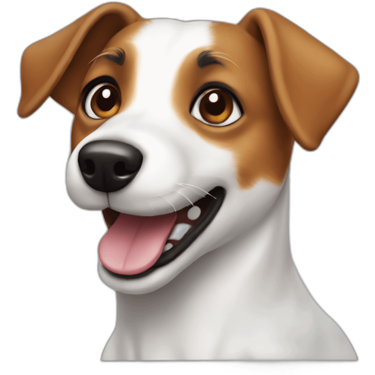 happy jack russell dog emoji