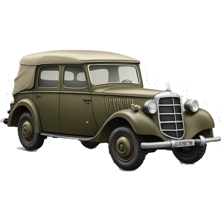 WW2 Mercedes German Staff Car emoji