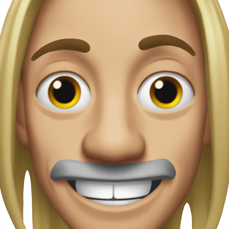 realistic iggy pop smiling emoji