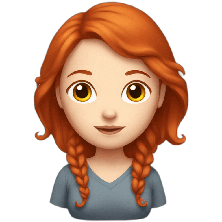 redhead pregnant girl emoji