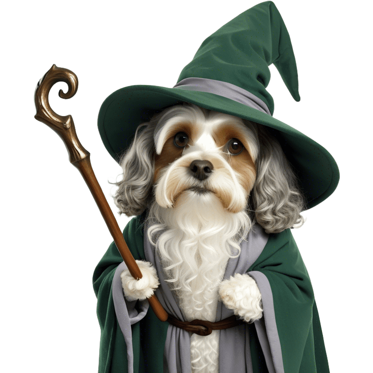 Cavapoo as Gandalf emoji