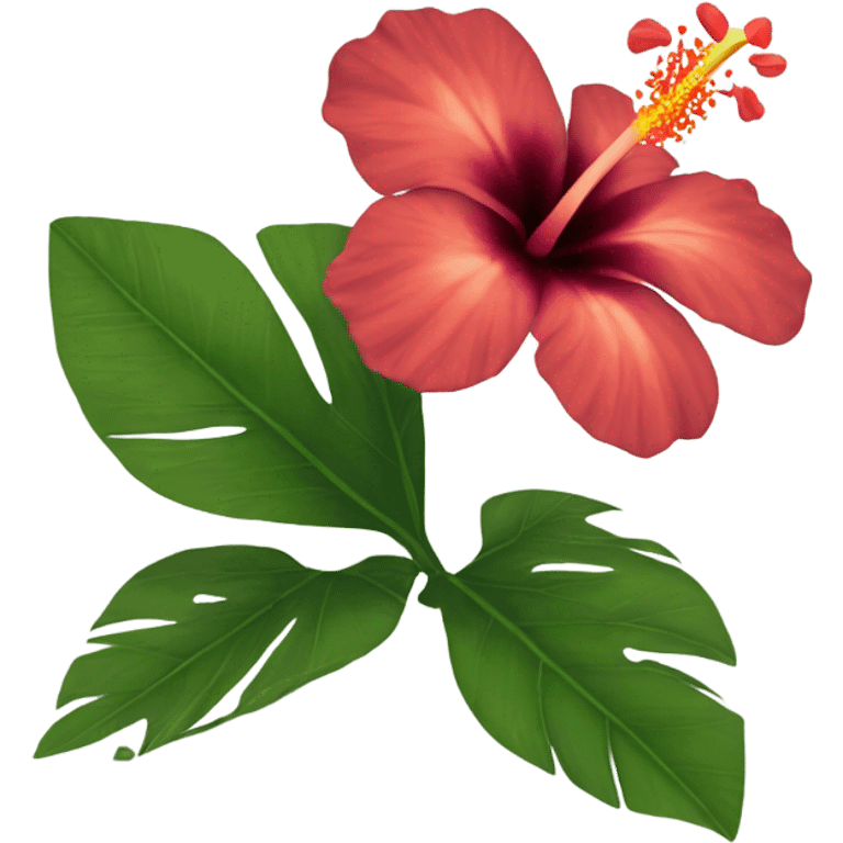 Hibiscos flower emoji