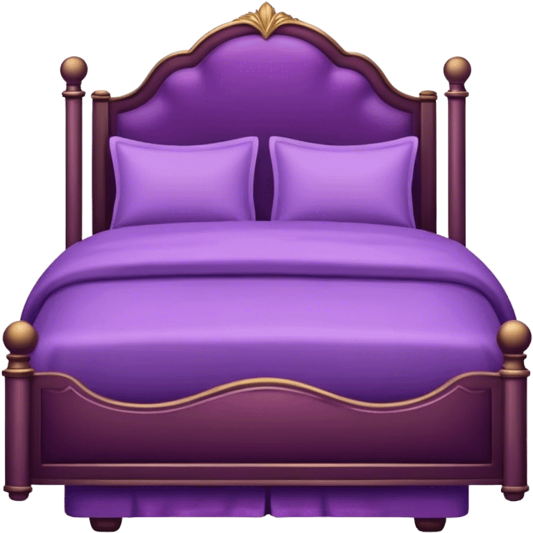 Fancy Purple bed emoji