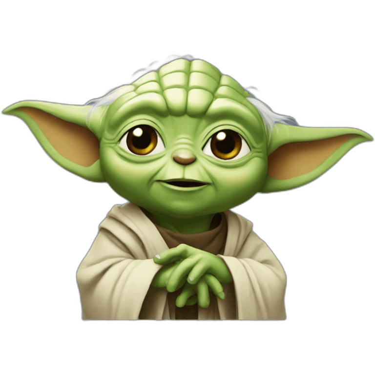 yoda happy  emoji