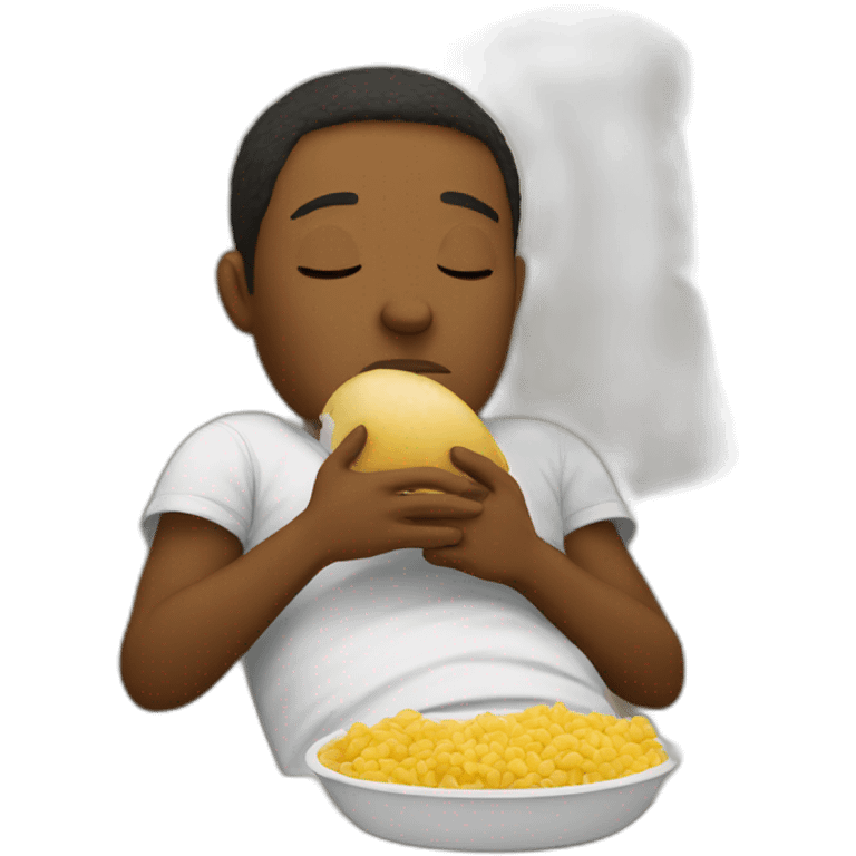 Eating while sleeping  emoji