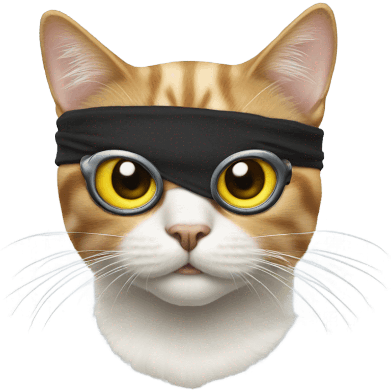 Cat with eyepatch emoji