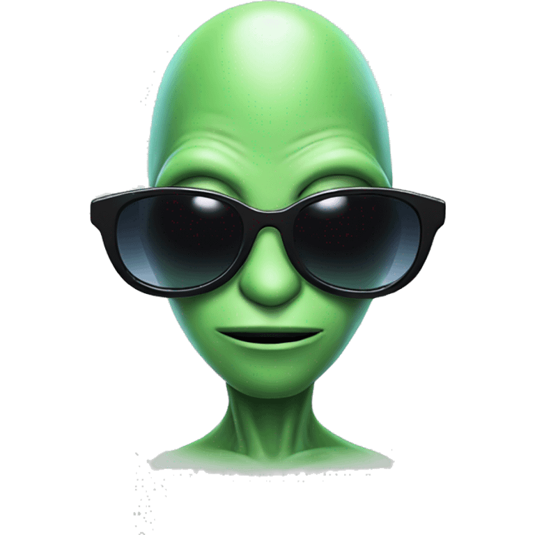 Alien with sunglasses  emoji