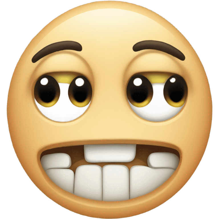 Generate a cute, cartoon-style stomach emoji with big eyes and a slightly sad expression, symbolizing hunger or an empty stomach. emoji