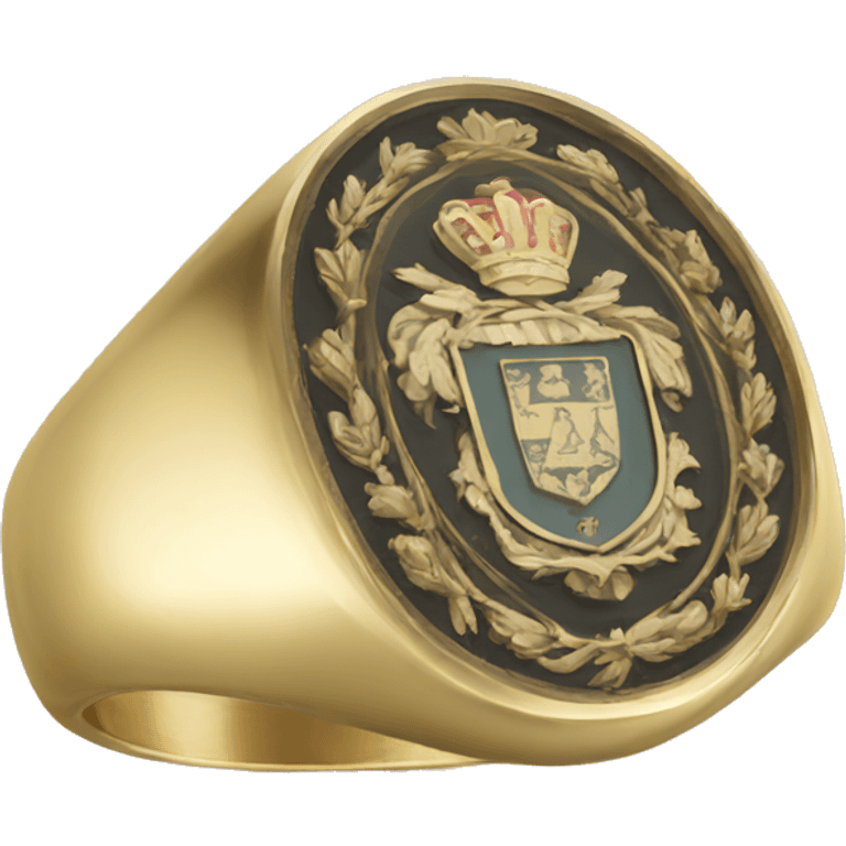 signet ring with family crest emoji