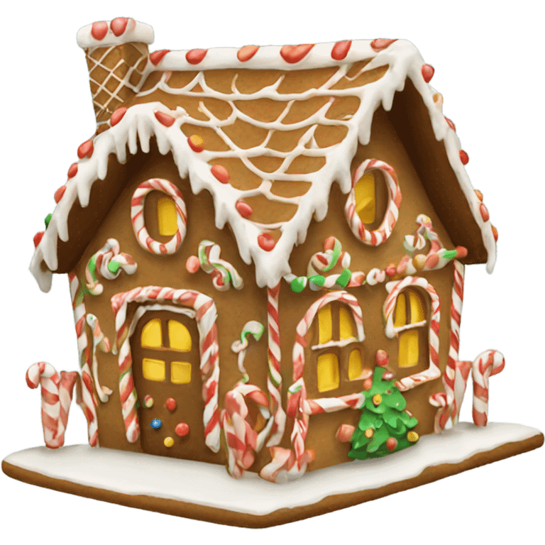 Gingerbread house emoji