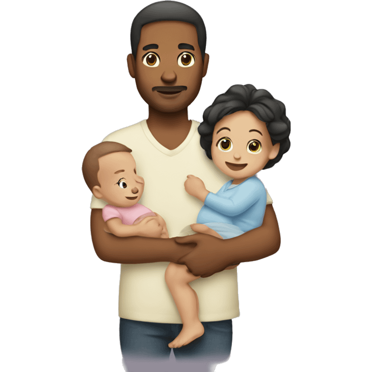 Husband wife and baby emoji