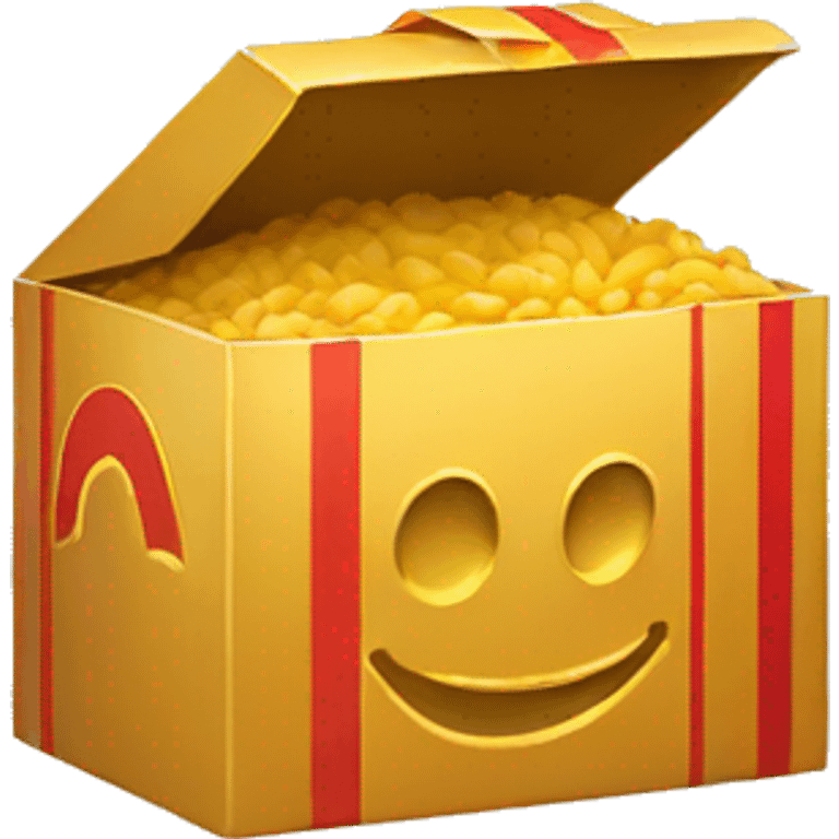 golden mcdonald box emoji