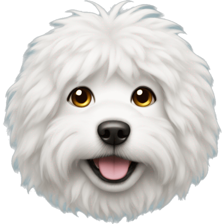 white fluffy dog emoji