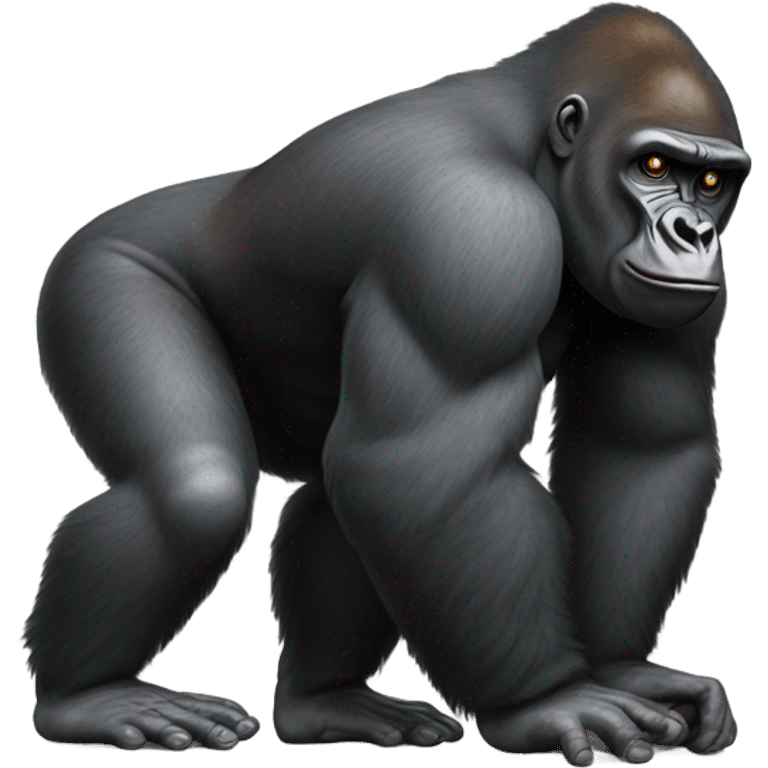 Gorilla pooping  emoji