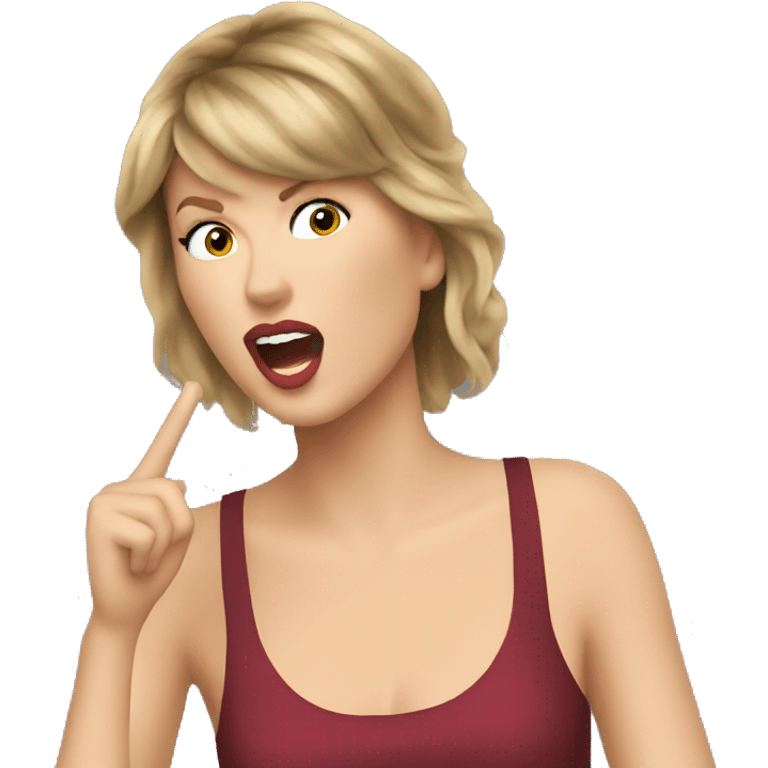 Taylor Swift singing emoji