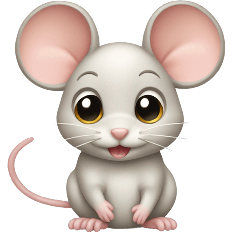 Mouse with bow  emoji