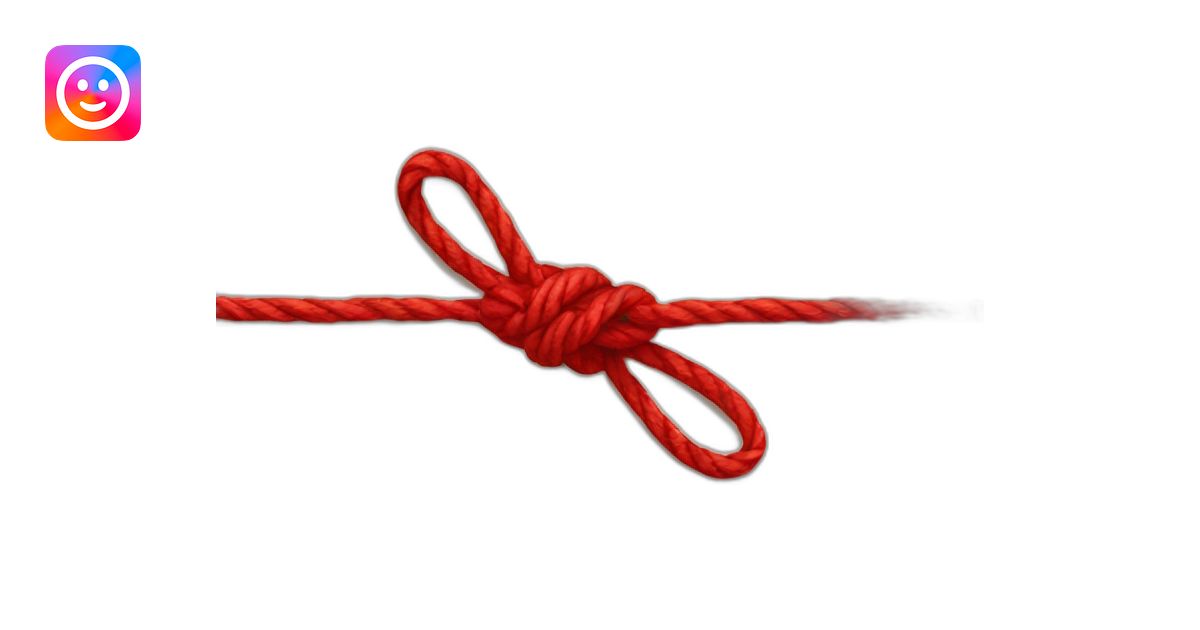 Red string emoji | AI Emoji Generator