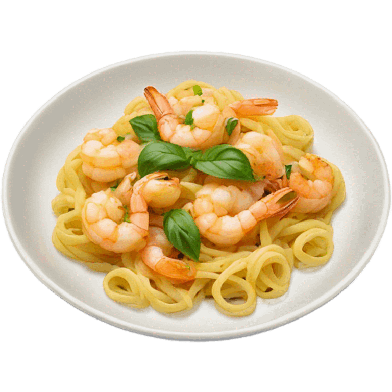 Lemon Garlic Shrimp Pasta emoji