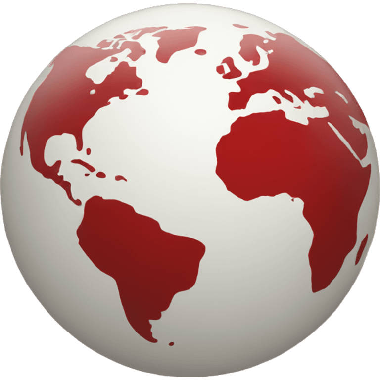 red globe emoji