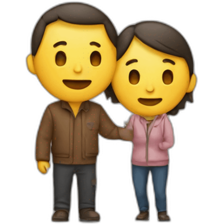 Deux personnes qui s’embrassent emoji