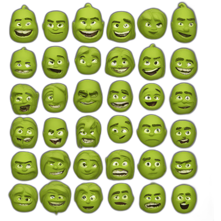 Fait l’âne de Shrek  emoji