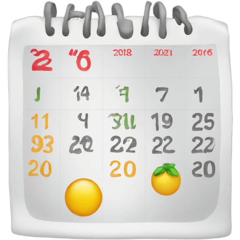 Calendar emoji