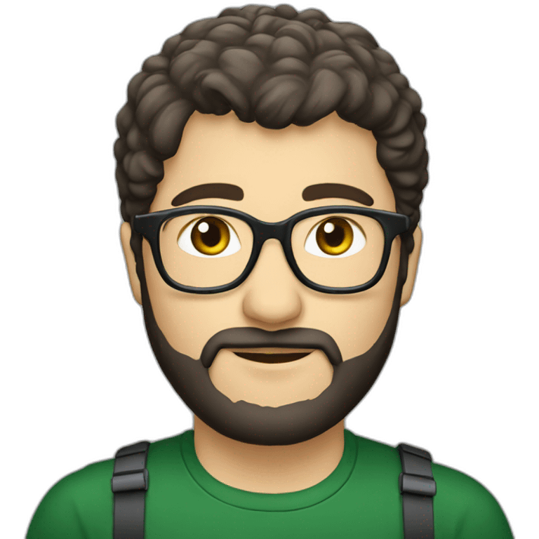 Chechen with glasses emoji