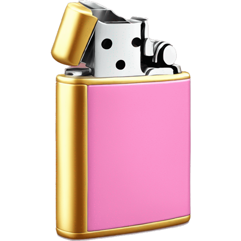 pink and gold lighter emoji