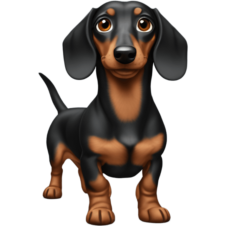 Make a dapple dachshund emoji