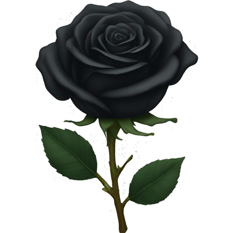 Black rose emoji