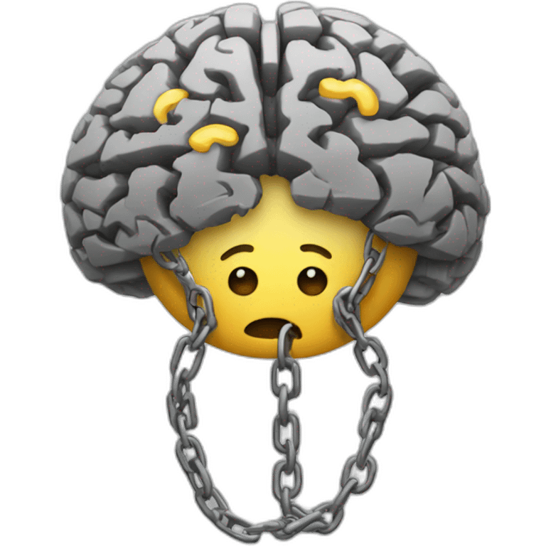 chained brain emoji