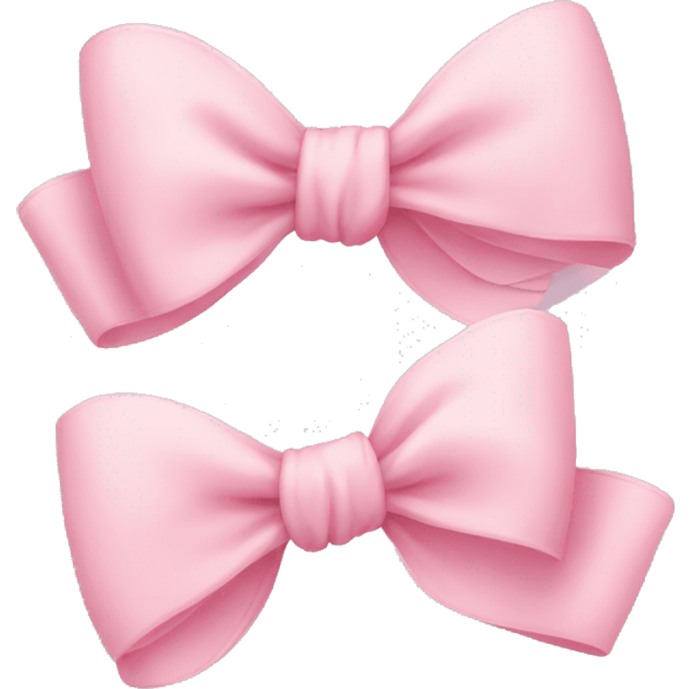 Light pink bows emoji