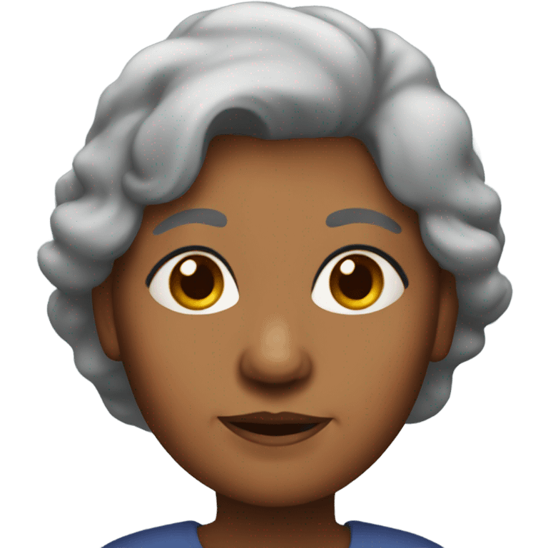 Brown grandmother emoji