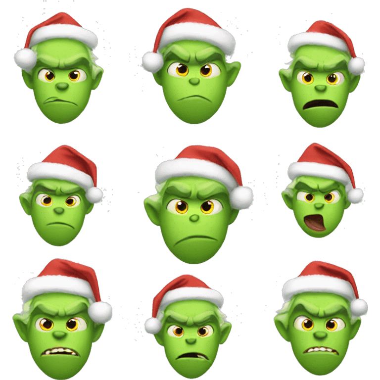 christmas grinch emoji