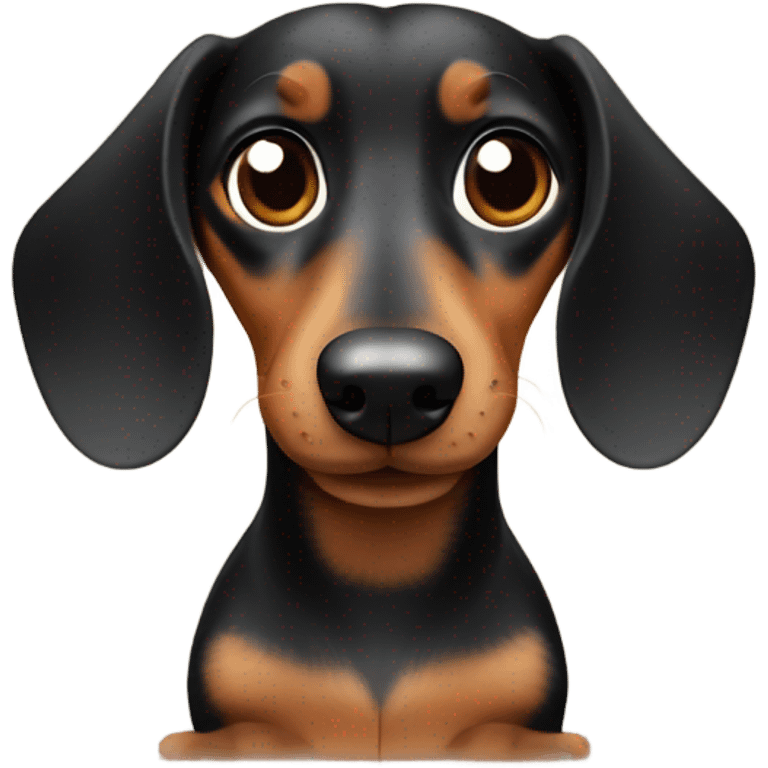 a black and tan Dachshund giving thumbs up emoji