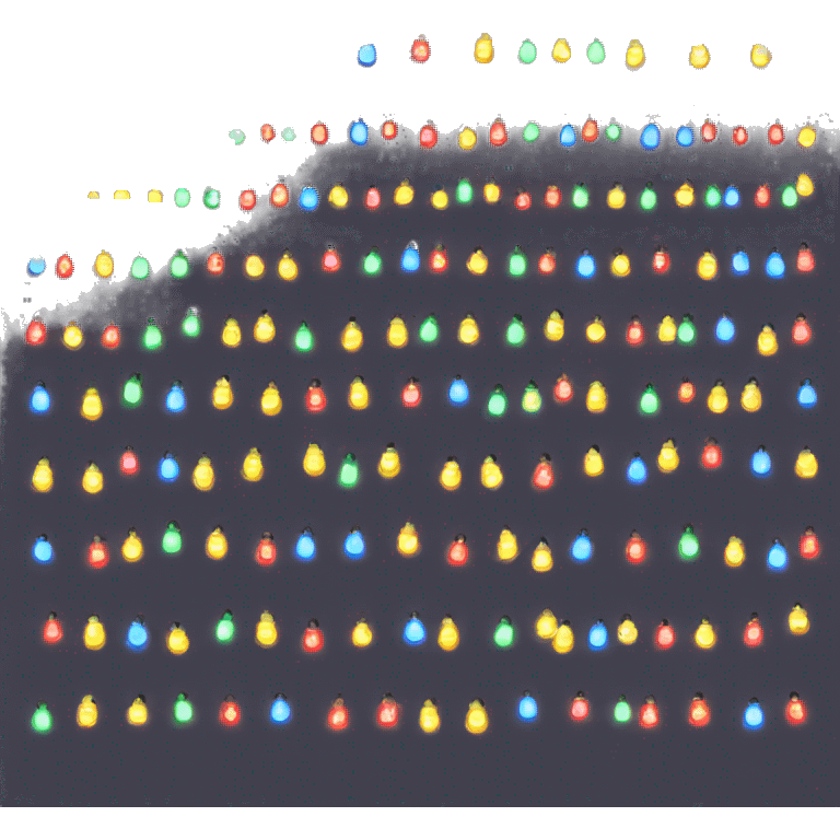 Christmas lights emoji