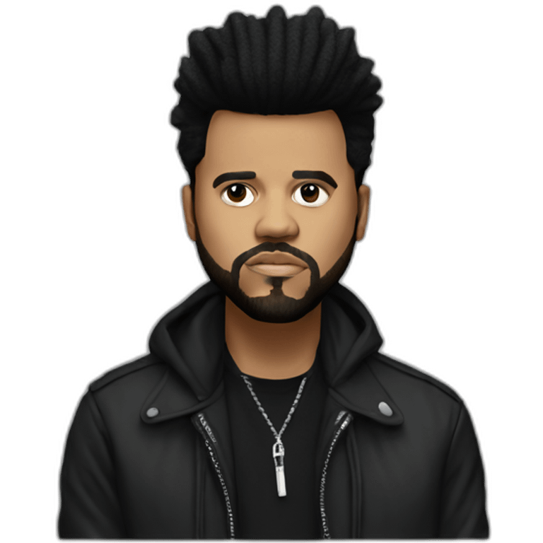 hyperrealistic the weeknd emoji