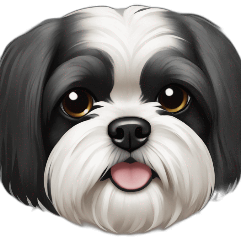 Chien shih  tzu noir  emoji