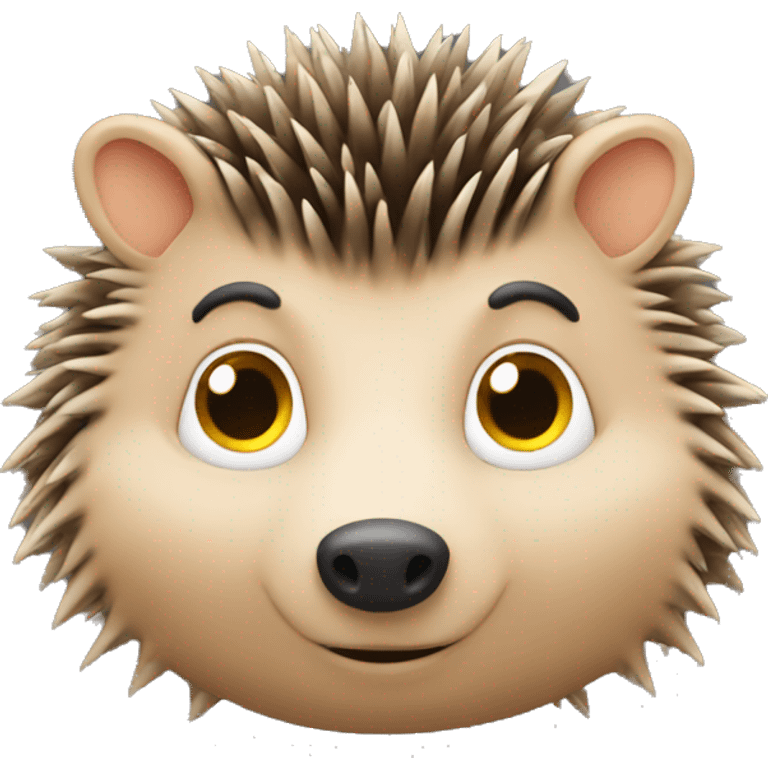 the hedgehog is learning emoji