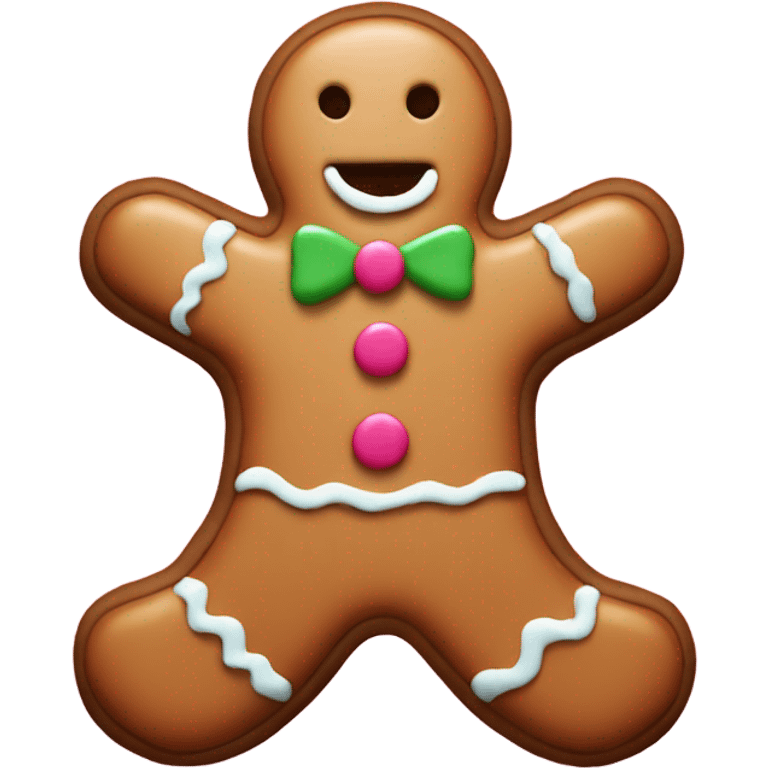 gingerbread man emoji