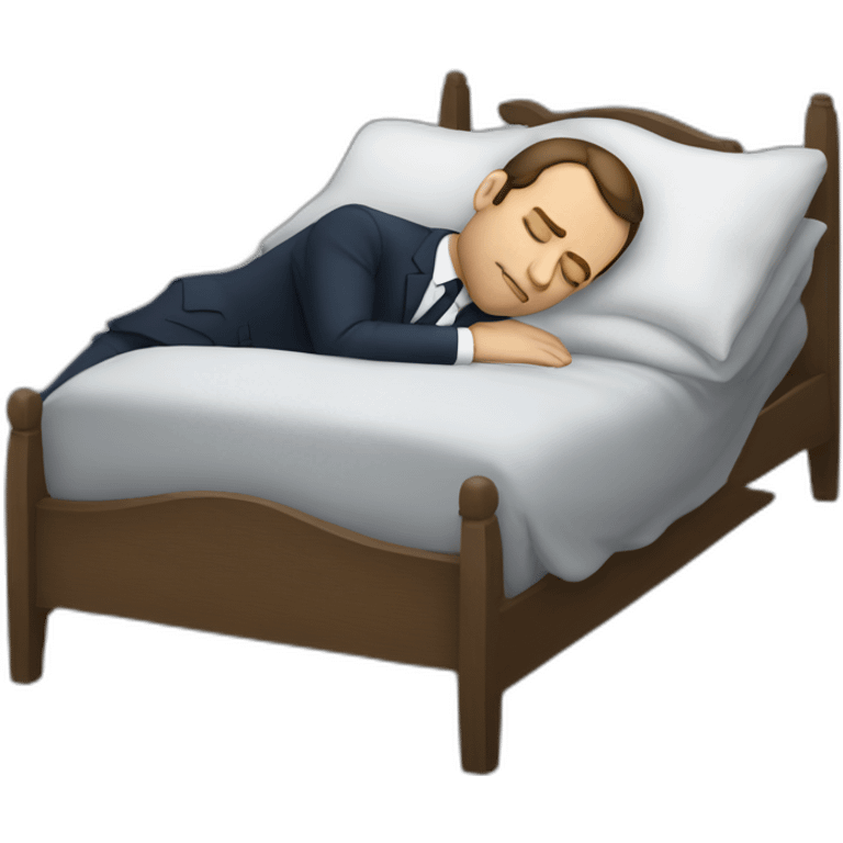 Macron sleeping emoji