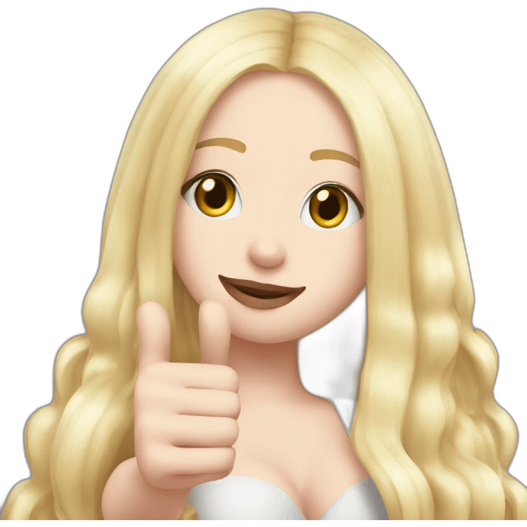 ava max thumb up emoji