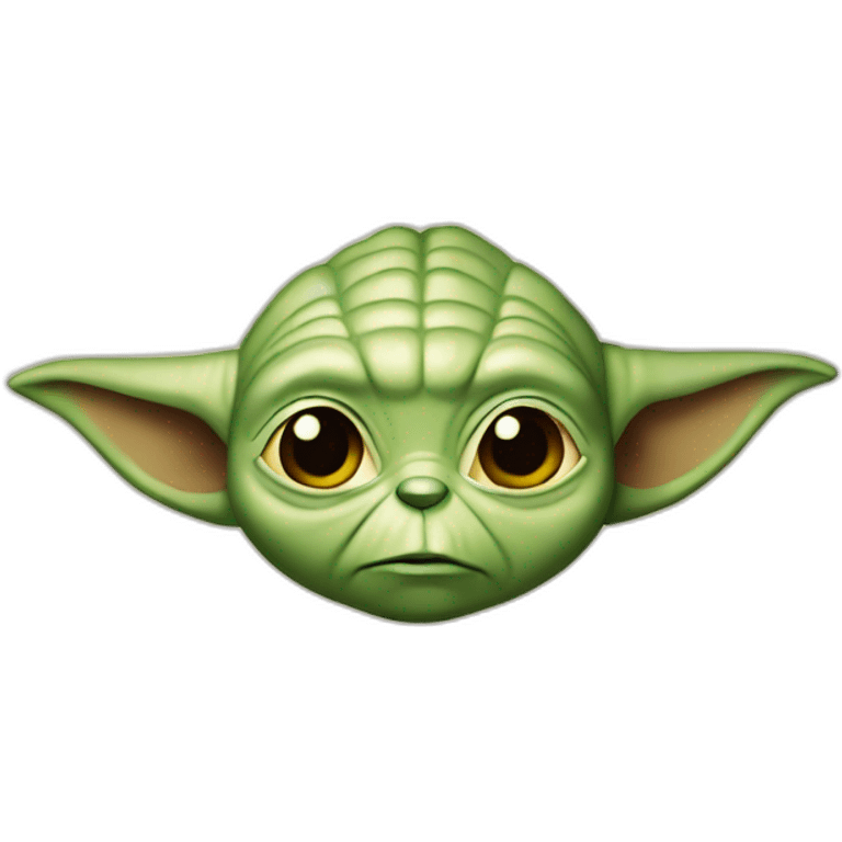 Peaking yoda emoji