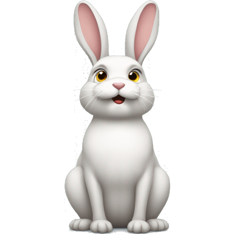 rabbit body unhappy emoji