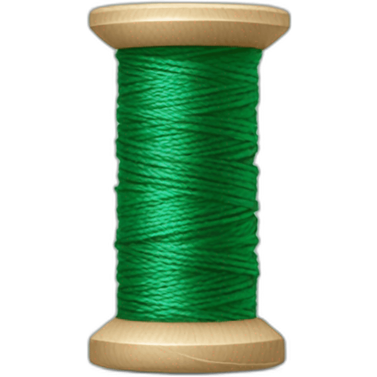 green thread spool emoji